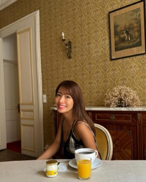 Rina Hashimoto Instagram - 幸せな朝ごはん😋🥐☕️