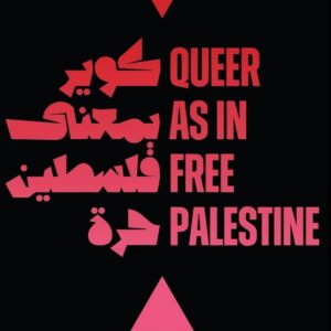 River Butcher Instagram - i am queer as in free palestine. like leslie feinberg and angela y davis before me. like queer as in black lives matter. queer as in land back to indigenous people not colonialists. queer as in trans liberation. queer as in down with ableism. queer as in rebuild collective consciousness out of the rubble of united states white hetero cis patriarchal capitalist imperialism. queer as in anti fascist, anti genocidal action. queer as in liberation from all oppression. queer as in life lived and loved, not lifestyle. queer as in save the planet from ourselves. 🏳️‍⚧️🇵🇸 art by @sft7la