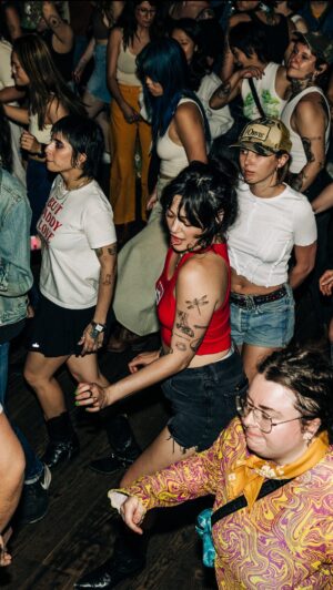 Rivkah Reyes Instagram - just gonna keep sharing my cvnty line dance videos & being silly and sexy in new york until god gives me millions of dollars to make my movies and music and tbh fuck it probably a book too

choreo by: @shitflix 
🎥: @tarathetisch 
#deluluisthesolulu #linedancing #mother #madonna #cowgirl #queer #wlw #nyc