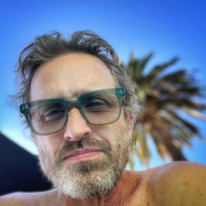 Rob Benedict Instagram - Just swam a lap in my 18 foot pool. Starting to eye LA 2028. #olympics #swimming #tgif