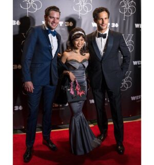 Rob Heaps Instagram - @domsherwood and I trying to pretend we don’t actually quite like each other (slide 2) and wondering what happens next #partnertrack @netflix ! Had a great time with @thisischerylk at the launch event for @w36productions. 

Thank you stylist @saraalviti and grooming @morganmmakeup !