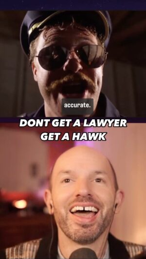 Rob Huebel Instagram - The Law Hawk is the ONLY LAWYER I’ll ever use. This is real.