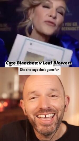 Rob Huebel Instagram - Cate Blanchett talks about her Arch Nemesis 🍃🍂🍁