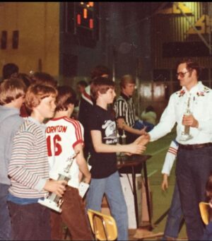 Rob Huebel Instagram - I grew up in a time where men wearing western shirts gave out basketball trophies to boys wearing jeans