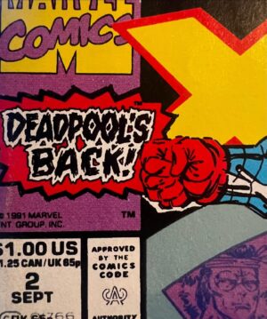Rob Liefeld Instagram - 33 Years Ago TODAY! DEADPOOL’S BACK! Due to your overwhelming response to New Mutants #98 a few months prior, I pushed his story to the fore in 1.5 million copies of X-Force #2, the #1 comic for July 1991. This one quickly establishes Deadpool’s origins and ties to the Weapon X and Department H program as well as his wily personality! You loved it and his legacy continued to grow! Years later @marvel asked me to recreate this cover and it was then used for the cover to the enormous Deadpool Adamantium Edition. #deadpool #xforce #marvel