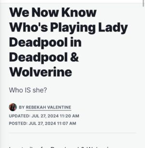 Rob Liefeld Instagram - Feeling Fuzzy over all the Buzzy-Buzzy. Ever since @blakelively revealed Lady Deadpool secrets, my alerts can’t stop going crazy! If you have any doubt as to who not only MOVES the needle but absolutely OWNS THE NEEDLE, make no doubt it is Ms. Lively in an absolute landslide! Actress, Fashion Icon and Entrepreneur Supreme, I’d say this target hit its mark, bullseye! Who knew???