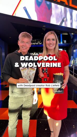 Rob Liefeld Instagram - Just saw Deadpool & Wolverine at Regal Yorba Linda with none other than Deadpool creator @robliefeld ! 🎥 Rob bought out the IMAX theater and treated fans to an unforgettable experience. Thank you, Rob, for supporting our local movie theater! Don’t miss out – grab your popcorn and Deadpool mug and come watch Deadpool & Wolverine in theaters now! 🍿 🎬#Deadpool #Wolverine #dineYL #YorbaLinda #OrangeCounty #deadpoolandwolverine #movies #imax