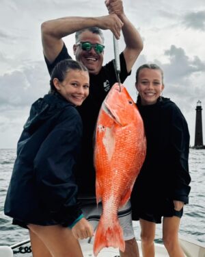 Rob Mariano Instagram - Probably gonna have to start a fishing show soon!!! What an amazing day making memories with great friends! Check out this Red Snapper!!! Lucia even caught this baby BlackTip Shark!!!🦈 #LuciaRose #CarinaRose #UncleTony #AuntSuzi @costasunglasses