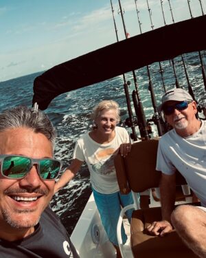 Rob Mariano Instagram - Probably gonna have to start a fishing show soon!!! What an amazing day making memories with great friends! Check out this Red Snapper!!! Lucia even caught this baby BlackTip Shark!!!🦈 #LuciaRose #CarinaRose #UncleTony #AuntSuzi @costasunglasses