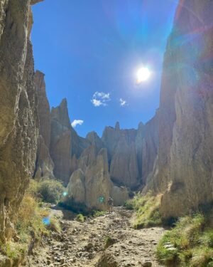 Robbie Magasiva Instagram - Found this little gem today #claycliffs I was expecting some cowboys to ride from behind the rocks. Heading north. #aotearoa #southisland 🇳🇿❤️💯