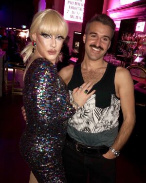 Robbie Turner Instagram - Bake Sale. -
-
-
With the sweet @aheintz88 @thequeerbar -
-
-
#AreThoseGlutenFree #haveacookie #illtellyouforfree #dragrace #gayboy #maybeshesbornwithit #robbieturner #ILookLikeTheHeadOfThePTA -
-
-
@rupaulsdragrace @wowreport @vh1 @logotv @rupaulsdragcon -
-
-
📚 @executiveprandtalent 👗 @nordstrom 💇🏻‍♀️💄 @lucy_paradisco