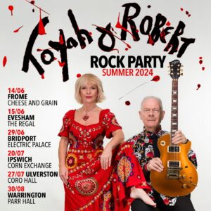 Robert Fripp Instagram - Toyah & Robert’s Rock Party is out on the road this summer!
Tickets via link in bio.

#ToyahWillcox #RobertFripp #ToyahAndRobert