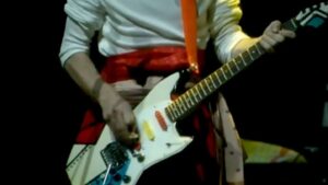 Robert Fripp Instagram - There's a great addition to the dgmlive.com archive in the shape of an audience recording from KC's final North American tour of the 1980s.
(Link in bio and stories).

The previous month the group had toured Japan and were now three days into their last tour of the 1980s. “Hello, good evening, it’s great to be here back in San Francisco, Berkeley that is,” laughs Adrian Belew at his brief bout geographical disorientation. Perhaps it was due to all that travel but having just stormed through LTIA part 3 and Thela, Red sounds a bit lumbering and tired by comparison. Picking up the pace a little with Frame By Frame they proceed to push through the mix of material that fuelled their 80s period on what is a very decent-sounding audience recording “As I mentioned and you probably know, we have a new album out. Maybe many more to come, who knows?” Belew’s wry announcement near the end of the concert belies the fact that the band knew that nothing else was in the diary after their final appearance in Canada the next month.

[Notes by Sid Smith]
#kingcrimson #adrianbelew #billbruford #tonylevin #robertfripp