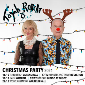 Robert Fripp Instagram - Following the runaway success of their Sunday Lunch YouTube series, and their critically acclaimed Tour of ’23, Toyah Willcox and Robert Fripp are bursting out of their kitchen again for the Christmas Party 2024 tour, five evenings of classic rock with their full band!

Tickets via link in bio. General sale begins February 28th at 10am GMT. London, Indigo At The O2 - pre-Sale begins now!

#robertfripp #toyahwillcox #toyahandrobert #christmasparty2024