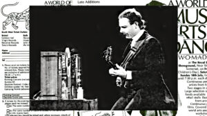 Robert Fripp Instagram - On this day in 1982, RF was performing (Frippertronics) at the very first WOMAD festival organised by Peter Gabriel. More information, excerpts, and download on the Music page at dgmlive.com and via link in stories.
This was the second of only two Frippertronics performances that year and the last one where RF used his classic Les Paul / Twin Revox set-up. 

#robertfripp #womad1982 #petergabriel #frippertronics