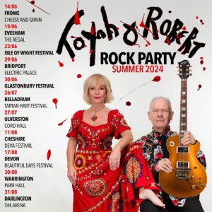 Robert Fripp Instagram - 🌞Just a month until #Toyah & #RobertFripp kick off their #Summer Rock Party live gigs!🎸Who’s coming along and if you’ve not got your tickets yet what are you waiting for...
🎟️ Tickets from Link in Bio. 

Hits   rock classics to make your summer sizzle 😎⛱️ #gigs
