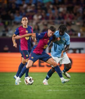 Robert Lewandowski Instagram - First win for us 💪🏻

@fcbarcelona 
#barçaontour