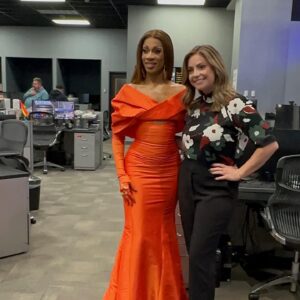 Robin Fierce Instagram - Thank you @nbcconnecticut/ @nbcctlive and @taylornbcct for having me! You all were amazing 🧡!

👗: Me