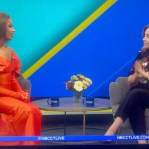 Robin Fierce Instagram - Thank you @nbcconnecticut/ @nbcctlive and @taylornbcct for having me! You all were amazing 🧡!

👗: Me