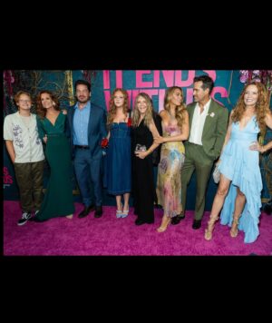Robyn Lively Instagram - What an honor to be able to support my sister with our family in the greatest performance of her career! It’s not an easy watch, but man is it an important one. She brings such levity and grace to this heartbreaking performance and also leaves you feeling empowered and hopeful. I literally watched her pour her heart and soul into this film, surviving on little to no sleep. You cannot fathom the work she put into this in front of and behind the camera. Her DNA is sprinkled throughout like magical fairy dust. I honestly don’t know how she does it all. I’m bursting with pride! Take your tissues and get ready to fall in love with love AND the unicorn that is my sister @blakelively in @itendswithusmovie 🌸🫶🏻 

#itendswithus 🍿 @thestewartofny 📸 @rheacosta 👗 @lorraineschwartz 💎 @louboutinworld 👠 @judithleiberny 👛