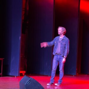 Rohan Joshi Instagram - I’ve been in awe of Anthony Jeselnik since I saw his work years ago. Thoughts and Prayers might be one of my favourite pieces of art on earth. So when I found out @deadant.co was bringing him to town it wasn’t a question of was I going but how many friends I could get to join in. Bones and All is everything I love about Jeselnik. He’s a master of the craft in every way. Gallows humour and dark jokes aren’t just about saying the most shocking thing. The ability to choose and weigh every word in a sentence, to frame every joke for pitch perfect detonation, the way he prowls the stage, end to end. It’s not a show; it’s a lesson. And I was glad to sit in class today. Special shout-out to @thisiskellyryan who opened the show like an absolute firecracker. She was absolutely incredible and set the show up to be a slam dunk with her energy. What a night. Delhi, Bangalore, the tour is in your cities tomorrow and day after. Go.