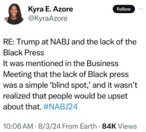 Roland S. Martin Instagram - This is the BS I’m talking about. I’m told Tia Mitchell, chair of the @nabjofficial Political Task Force, said this today in the NABJ business meeting. But why didn’t our exec director Drew Berry; President Ken Lemon or ANY board member not say anything and fix this? This is why @blackenterprise’s Butch Graves cancelled his panel. This is the kind of crap that Black-owned media has always faced in @NABJ. And how can we be in Chicago - home of @EBONY Jet, the Chicago Defender and so many other Black-owned media outlets - and NO ONE thought to include us. This is shameful and unacceptable.