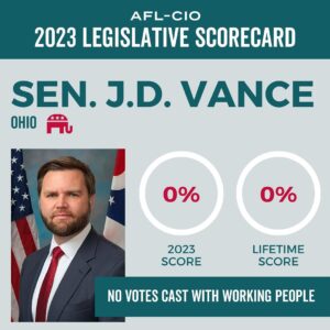 Roland S. Martin Instagram - JD Vance doesn’t give a damn about working people! And Ohio is a HUGE union state.