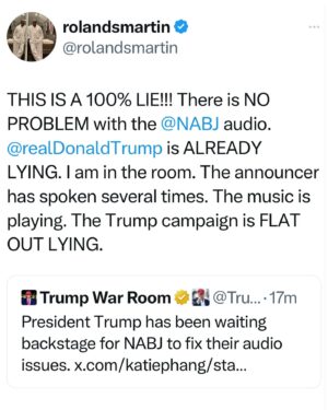 Roland S. Martin Instagram - The Trump campaign is LYING.