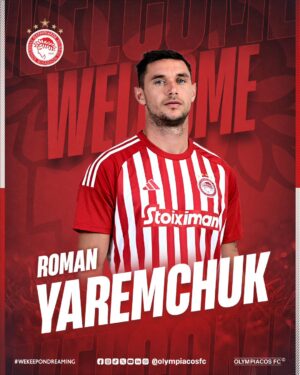 Roman Yaremchuk Instagram - 🔴⚪ Roman Yaremchuk welcome to 𝐎𝐋𝐘𝐌𝐏𝐈𝐀𝐂𝐎𝐒!
 
#Olympiacos #Welcome #Transfer #Yaremchuk #WeKeepOnDreaming