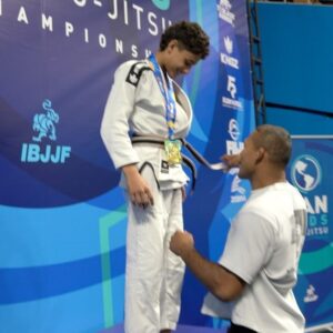 Ronaldo Souza Instagram - 100% submission rate for @ryan.csantos. 4 fights with 4 submissions and gets promoted to yellow belt by his dad @ronaldojacare! Congratulations!