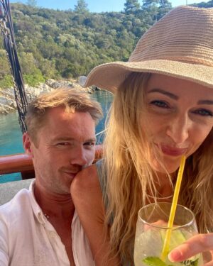 Ronan Keating Instagram - Happy Anniversary baby 9 amazing years married. In the words of Brad Pitt “I’ll ride your coat tails anytime the view is amazing” it’s all that you are ! 
The mother  the lover The fighter the partner the persevere the see things clear the told you so the not far to go the it will all be ok the knowing the right thing to say the let it go the fair is fair ya know the gin and tonic the live super sonic the dancing in the kitchen to thinking out loud the way being an Aussie makes ya proud the getting lyrics wrong to your favourite song the way your smile can light it up when everything feels wrong. Happy anniversary Love here’s to an eternity together X