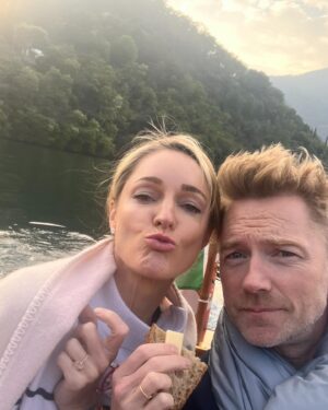 Ronan Keating Instagram - Happy Anniversary baby 9 amazing years married. In the words of Brad Pitt “I’ll ride your coat tails anytime the view is amazing” it’s all that you are ! 
The mother  the lover The fighter the partner the persevere the see things clear the told you so the not far to go the it will all be ok the knowing the right thing to say the let it go the fair is fair ya know the gin and tonic the live super sonic the dancing in the kitchen to thinking out loud the way being an Aussie makes ya proud the getting lyrics wrong to your favourite song the way your smile can light it up when everything feels wrong. Happy anniversary Love here’s to an eternity together X