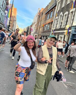 Rosie Jones Instagram - Ironically there’s no better word to describe yesterday than PROUD. Proud to be marching with @stonewalluk, proud to be surrounded by thousands of our queer family (and to feel the love too), but most of all proud to be walking with @aislingo. The person with so many roles in my life, most importantly my best friend. Thank you for linking me, literally and metaphorically, through life. Exciting times ahead. I love you mate.