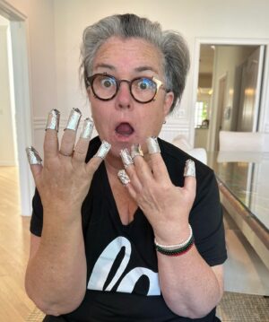 Rosie O'Donnell Instagram - no fungus!!!! bye bye gel wedding nails !!! #summer #wedding
