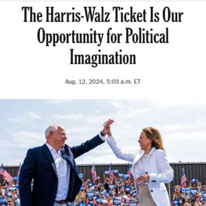 Roxane Gay Instagram - Politicians often say we have to wait for real political change. I wrote about how the Harris/Walz ticket offers us a new way forward. We can reignite our political imaginations and rethink  how we elect our leaders because the problems we are contending with are urgent and the status quo serves the few and not the many. Link in bio.