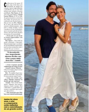 Rui Santos Instagram - Obrigado a revista @carasportugal pela simpatia e profissionalismo.
Boas férias!
Beijinho Cláudia Alegria.
@calegria.r