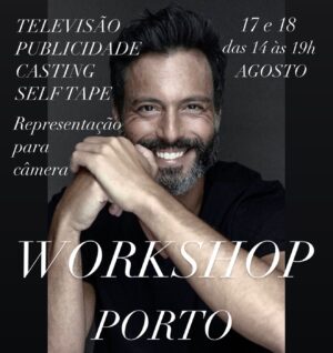 Rui Santos Instagram - Este workshop destina-se a todos aqueles que queiram ter o primeiro contacto com o trabalho de ator.
Não é necessária experiência profissional.
Primeiramente vamos focar-nos no trabalho de representação e aprender a trabalhar com as ferramentas do ator, as emoções, a voz e a expressão corporal.
Vamos interpretar e representar em vários registos desde o drama à comédia textos entregues à priori.
Ensinarei a fazer um casting presencial e um digital (self tape) para poderem enviar o vosso material de vídeo para as agências de casting e publicidade.
Aprenderão as técnicas de representação para câmera, televisão, publicidade e cinema.
Ensinarei a trabalhar para câmera consoante o tipo de plano e dinâmica pretendida.
O workshop será nos dias 17 e 18 de agosto, das 14 às 19 horas, num total de 10 horas de formação.
Indicarei algumas agências com as quais poderão trabalhar inicialmente.
Entrega de certificado a quem concluir os 2 dias de workshop.
Local: @lakestudiogaia 
Mais informações em mensagem privada aqui na minha página de instagram.
Saudações artísticas!
Até já Porto😊