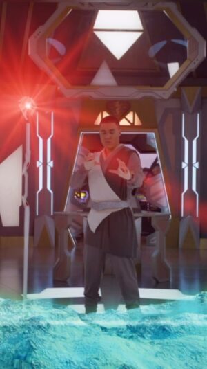 Russell Curry Instagram - Man I love this scene! In Episode 6 of Cosmic Fury, the script originally said that Zayto is holding the Morphin Master Staff in his hand while using his new powers to locate Solon.

I had a fun idea and after our table read I asked our director, Charlie Haskell what he thought about having the staff levitating next to me instead. He loved the idea and said we'd make it happen. From that moment I was so eager to see how it would go!

The first part of this video is us setting up the shot with the staff hanging from a wire on essentially a fishing pole. The second part is how it turned out in the episode. I also love the added movement of the staff flying away behind me after I make the discovery.

It's truly so fun and gratifying to work on a show where we all get to collaborate and bring things to life that we have in our heads. It's a small detail, but I think it turned out pretty dang cool 😋

What do you think?