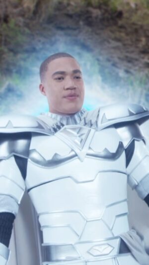 Russell Curry Instagram - From Red Ranger, to "Ghost" Ranger, to Zenith Ranger, to Zordon, to ZENITH MORPHIN MASTER! 🤯🩶

What an incredible journey! 

It still blows my mind that I'm a Power Ranger. That I'm part of an undeniable, 30-year legacy. But to have all of these other gifts along the way is something I truly don't have words for.  The best I've got is "grateful" 🙏🏼

As you can imagine, filming this was a BLAST and involved so many moving parts. Green screen, wires, our amazing @powerrangers_action_unit, and a leaf blower to get that cape moving! 😂

Big shout out to @kimberley.green_ for getting all this behind the scenes footage while also killin it on props!

If you still haven't watched Power Rangers Cosmic Fury, you're clearly missing out! 😜