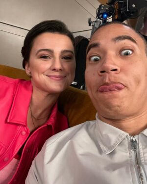 Russell Curry Instagram - Fun fact: because Zayto disappeared in the first episode of Cosmic Fury, I actually wasn't needed on set for the first 9 days of shooting!

Thankfully, our incredible director Michael Hurst (@raunchy_twyford) and production team arranged for me to visit set and shadow him on any days that I wanted to!

Not only did I learn so much about his process and how he envisions the episodes coming together, I got to spend time with all my friends and support them in special moments like @hunterdeno's reveal as Red Ranger and a lot of others.

I also wasn't in the concert finale scene (spoiler alert 😂) so I HAD to be there for that. Seeing the joy on Michael's face as we get @chance's close up gives me life, and watching him set up the next shot in his mind as he watches is SO COOL.
Also... the last video kinda always makes me tear up 😢

Man, what a journey!
