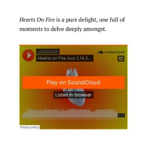 Ryan Carnes Instagram - “Imaginative, transcendent and liberating, Hearts On Fire is the perfect Valentine’s Day soundtrack. A proclamation of love and desire, the track does away with pretense and instead ushers in a sense of deeply felt celebration” —@happymagtv 

Thanks for the love❤️‍🔥!