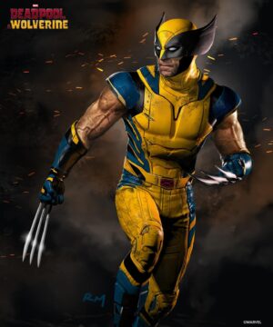 Ryan Meinerding Instagram - Here’s is a Wolverine design image from the Art of Deadpool & Wolverine!  So much fun working on this character for Kevin, Shawn Levy and Ryan Reynolds—and of course for Hugh Jackman!  Such a dream come true seeing him in yellow and blue!