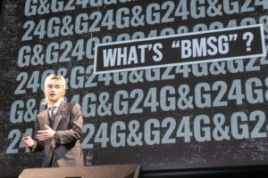 SKY-HI Instagram - 企業、関係者向けカンファレンス
G&G 24
を行いました！

自社ビルを買った話から笑、自社レーベルの立ち上げ、
組織図 / 経営方針 / アーティストマネジメント方針
環境問題 / 音楽業界のビジネス構造
トレーニーの育成方針 / new ???

などなど。自分もCEOピッチは初でしたし、アーティストのパフォーマンスも。皆様にお楽しみいただけた…且つ、BMSGが見る未来が如何に"楽しそう"かお伝えできたのでは、と思っております。

プレゼン部分はYoutubeにも上がっているのでご覧ください！