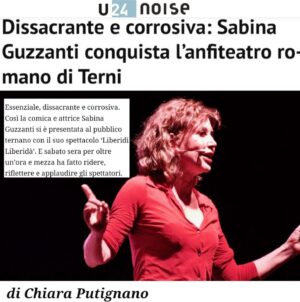 Sabina Guzzanti Instagram - Grazie al pubblico di #terni, ci siamo proprio divertiti 🥳🤩 https://chng.it/bbyFVGJmrp questo per cambiare il nome di un aeroporto recentemente abusato