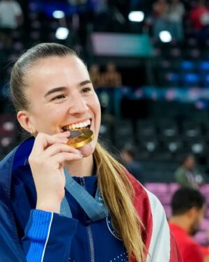 Sabrina Ionescu Instagram - Blessed. Olympic Gold Medalist 🥇