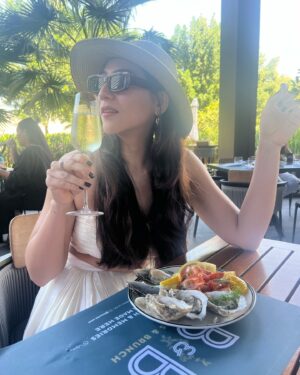 Sahiba Bali Instagram - drinking the (cham)pain away