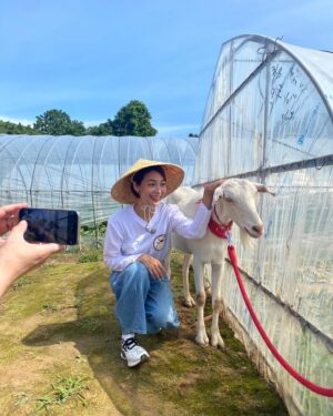 Saki Aibu Instagram - 13:55〜ヤギと大悟✨　はじまりまーす✨
 ポポ、、、癒しのイケメンでした✨