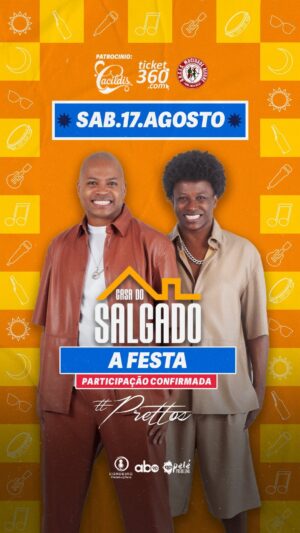 Salgadinho Instagram - E quando cantar essa com os @prettosoficial e o @salgadinho Vixiii 🗣️🎶🔥 Sábado agora 17/08 a quadra da Mocidade Alegre vai tremer 🚀