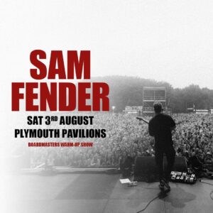 Sam Fender Instagram - It’s been a while! We’re going to be playing a Boardmasters warm-up show in Plymouth next Saturday. Fans on the mailing list before 4pm today get presale access. Presale is tomorrow Wednesday 24th 10am. General sale is Friday 10am. Can join at link in bio x