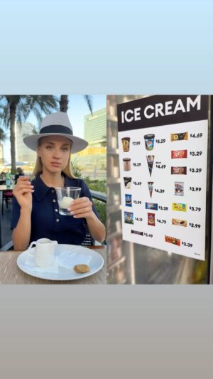 Samantha Brown Instagram - My Gas Station Affogato. 

Born of necessity.  Inspired by a minivan full of family, luggage and RT 95 traffic. 

#roadtrip #roadtrippin #icecream #coffeetime #affogato